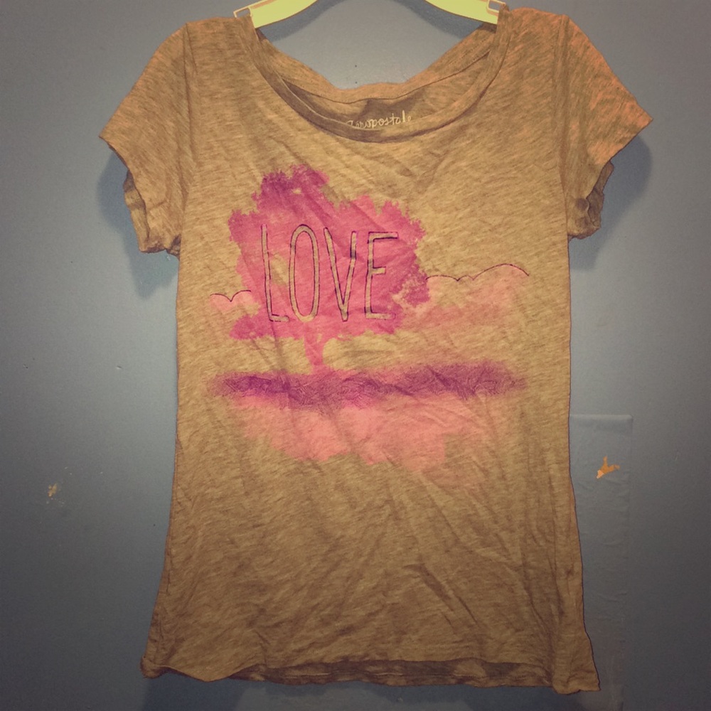 Gray love shirt